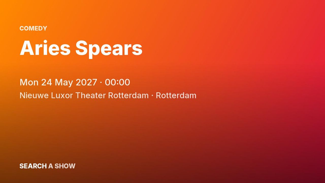 Poster: Aries Spears, Rotterdam