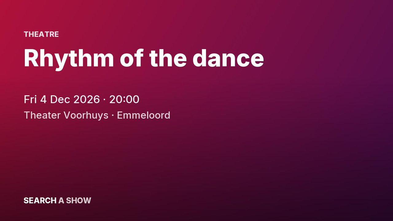 Poster: Rhythm of the dance, Emmeloord