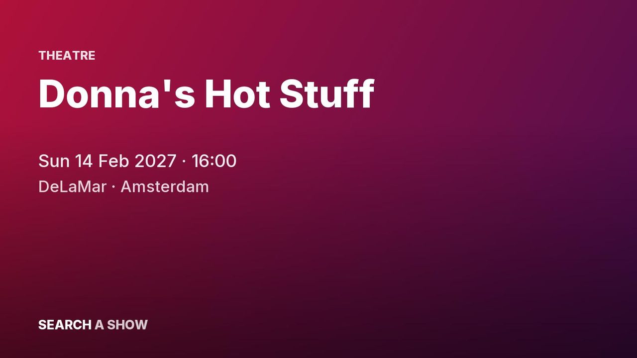 Poster: Donna's Hot Stuff, Amsterdam