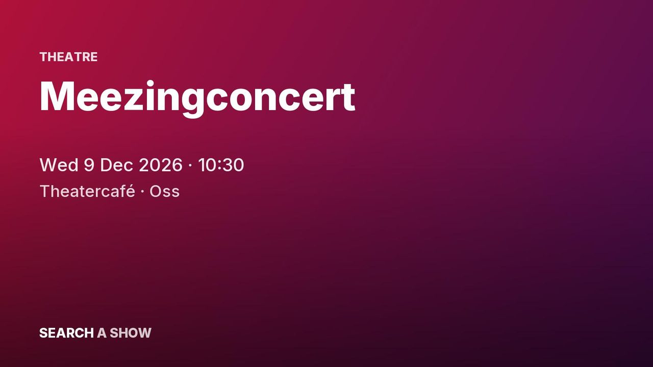 Poster: Meezingconcert with Kerst met het ZEG-koor, Oss