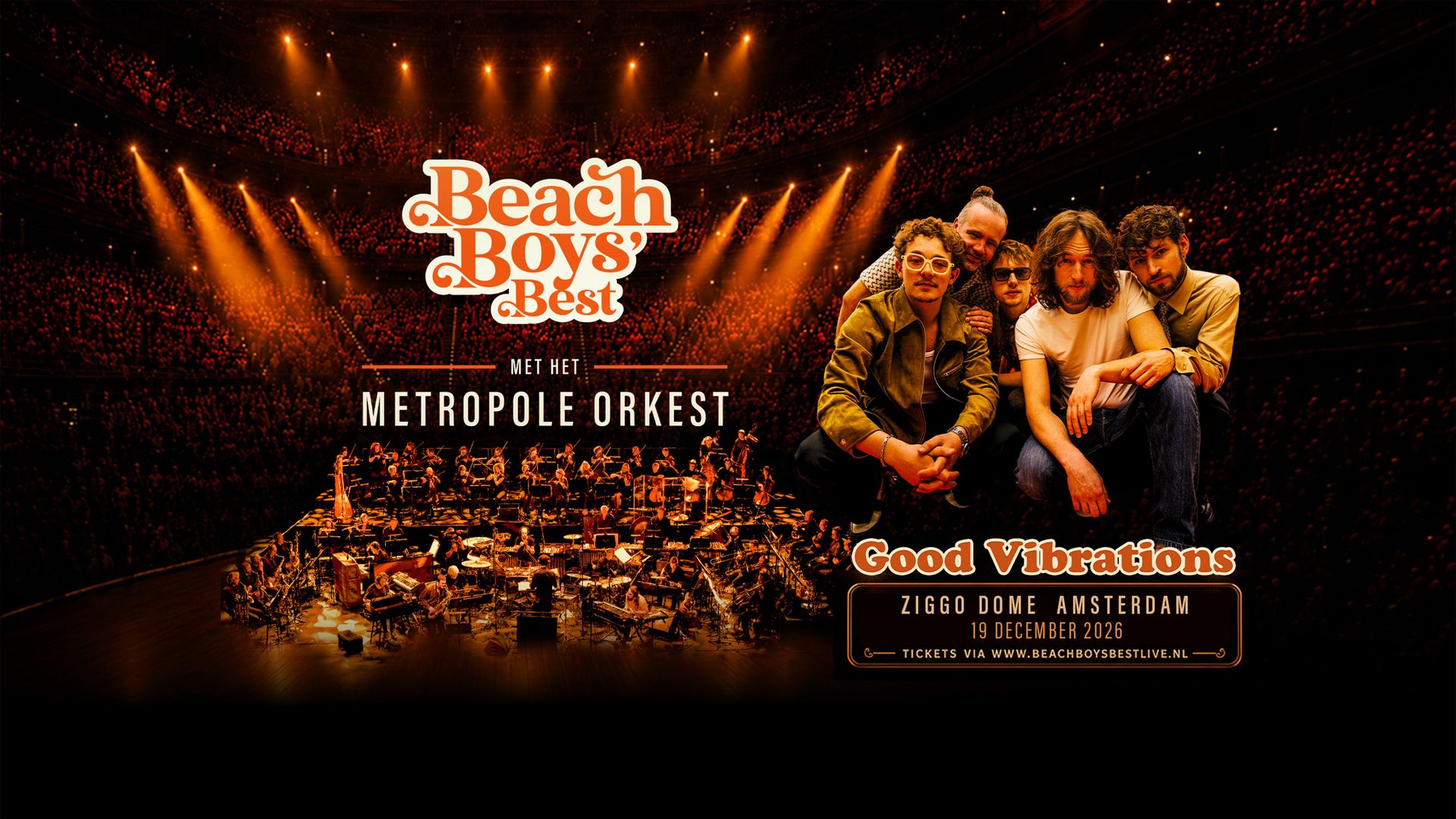 Poster: Beach Boys' Best & Metropole Orkest, Amsterdam