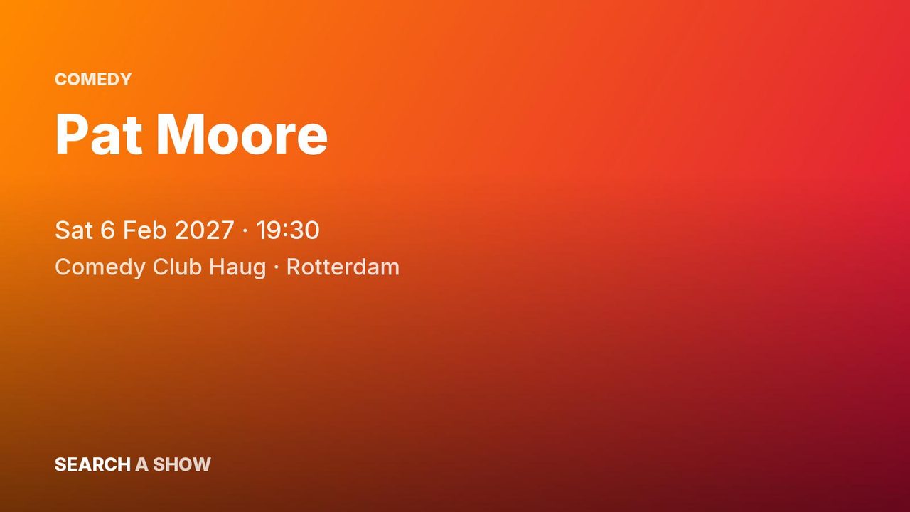 Poster: Pat Moore, Rotterdam