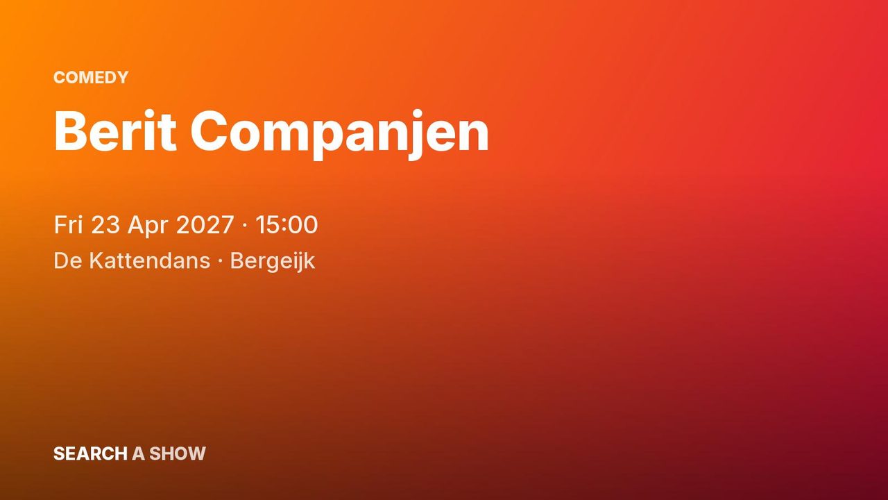Poster: Berit Companjen, Bergeijk