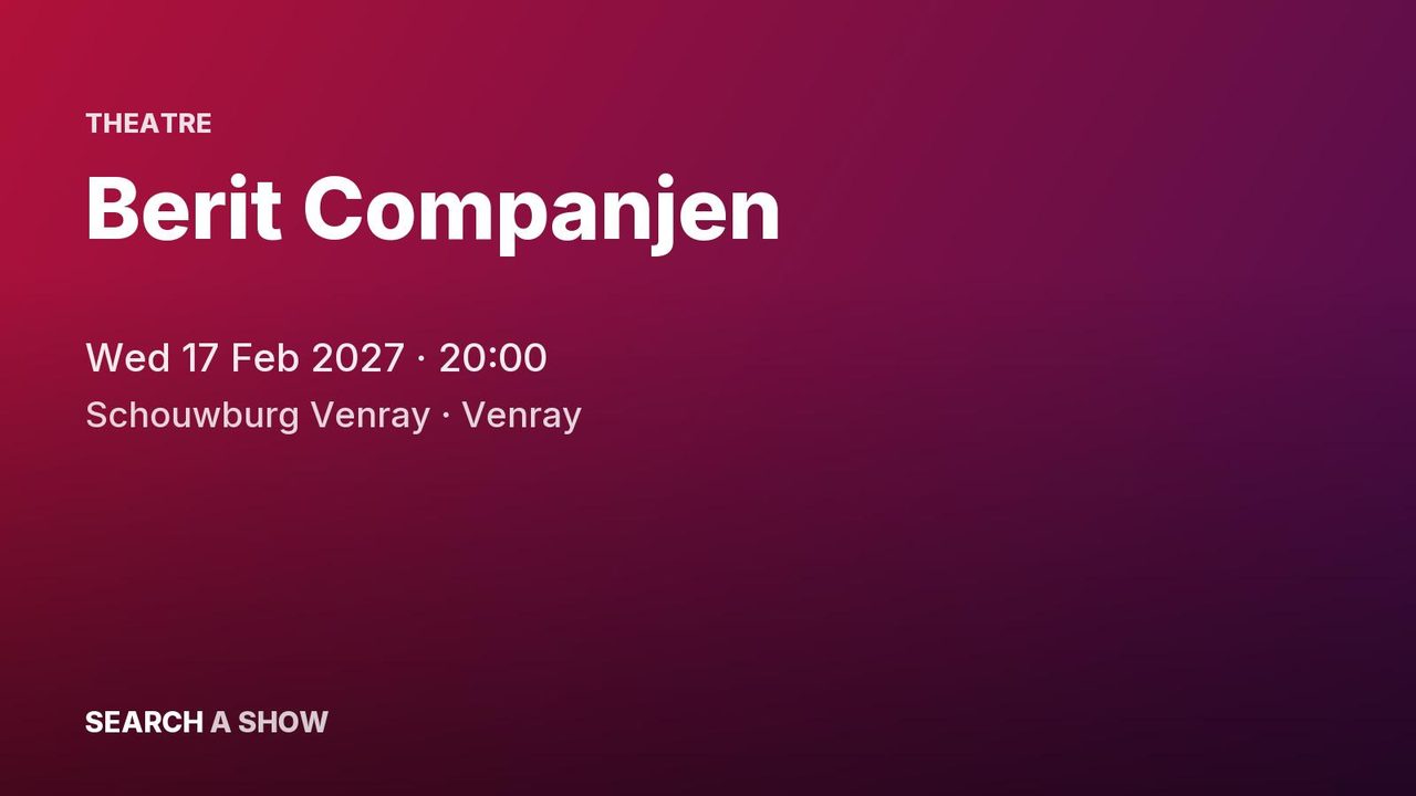 Poster: Berit Companjen, Venray