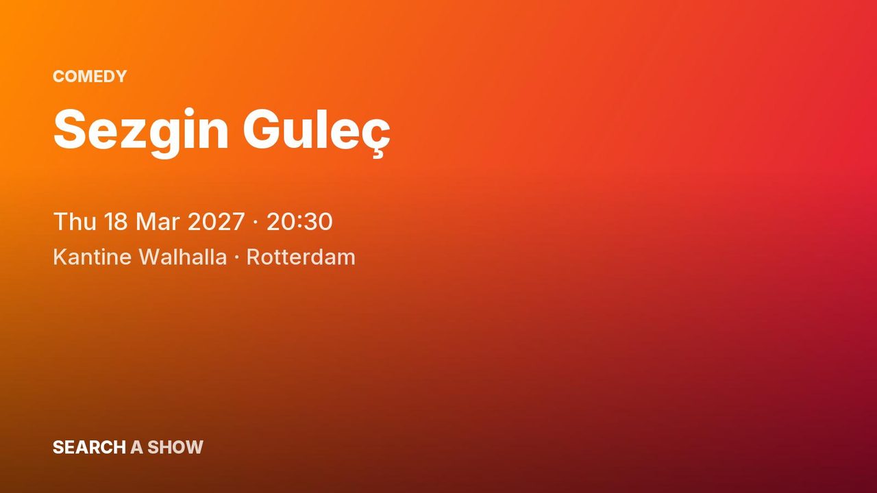 Poster: Sezgin Guleç, Rotterdam