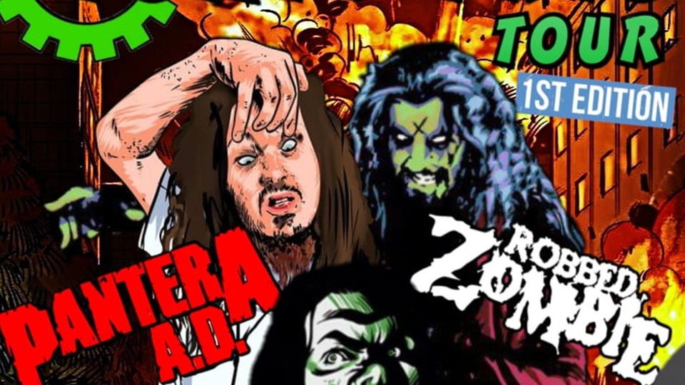 Poster: Toxic Trio - Type of Negative + Pantera AD + Robbed Zombie, Newcastle upon Tyne
