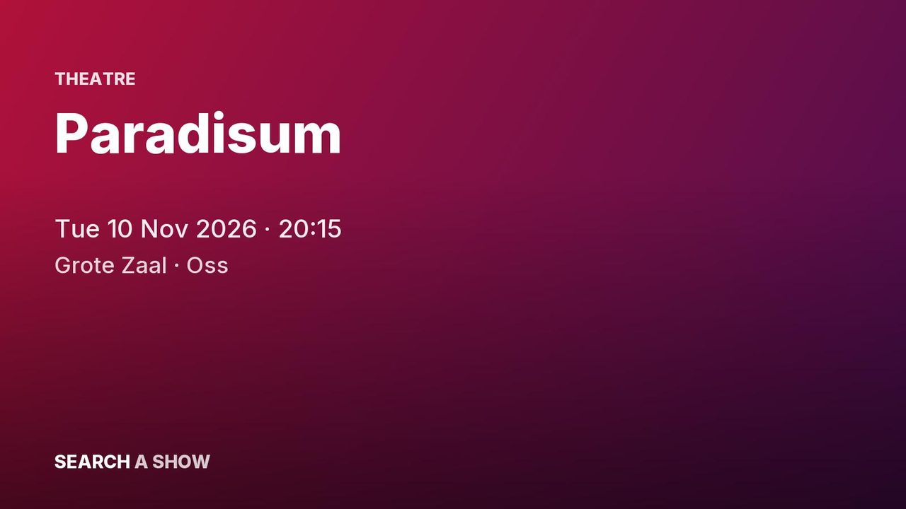 Poster: Paradisum with Recirquel Cirque Danse, Oss