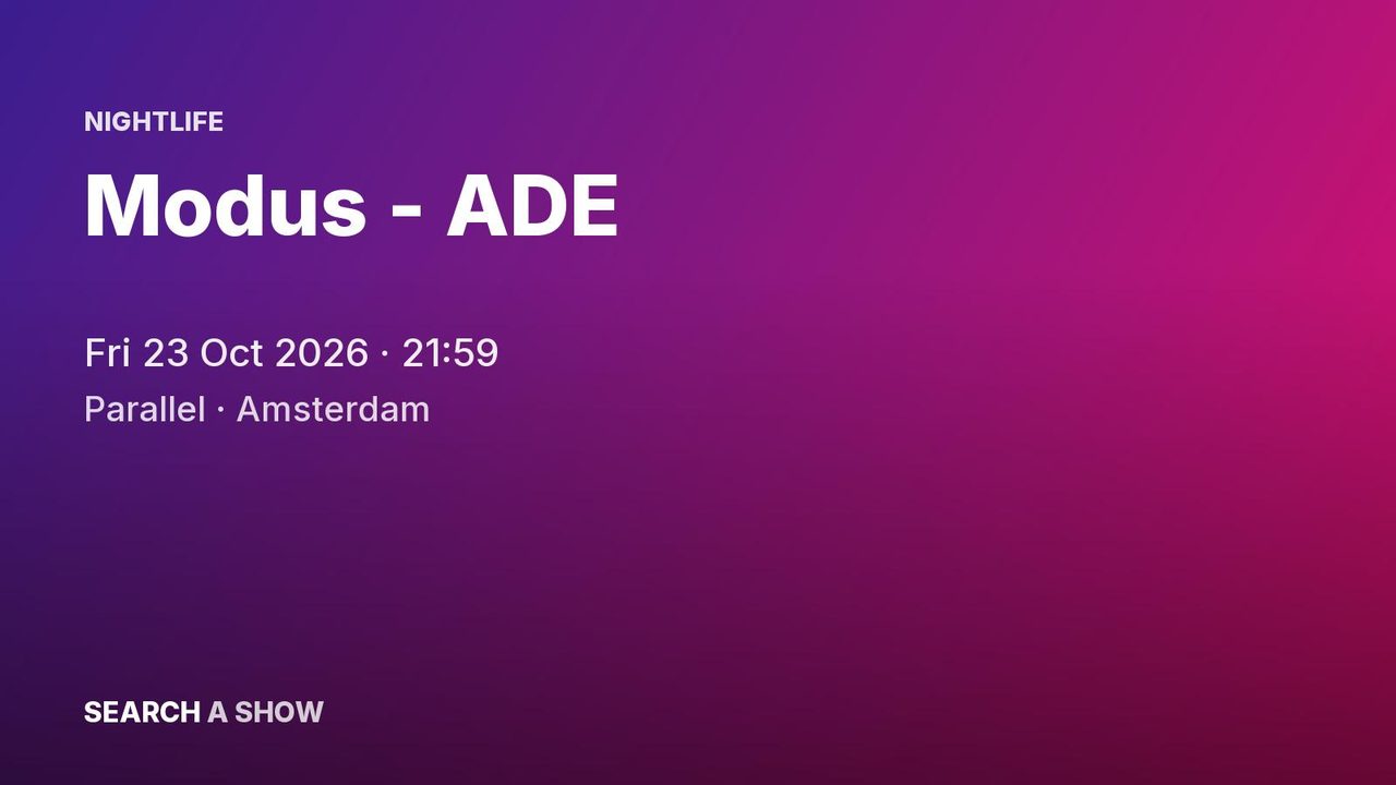 Poster: Modus - ADE with LB aka LABAT +3, Amsterdam