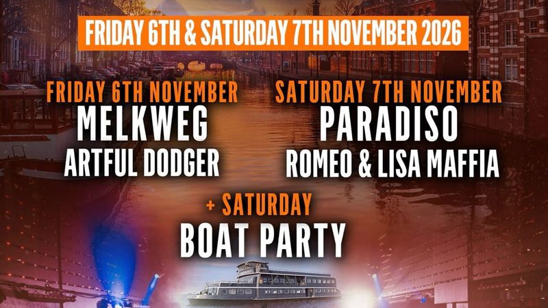 Poster: Garage Nation Amsterdam Weekender 2026, Amsterdam