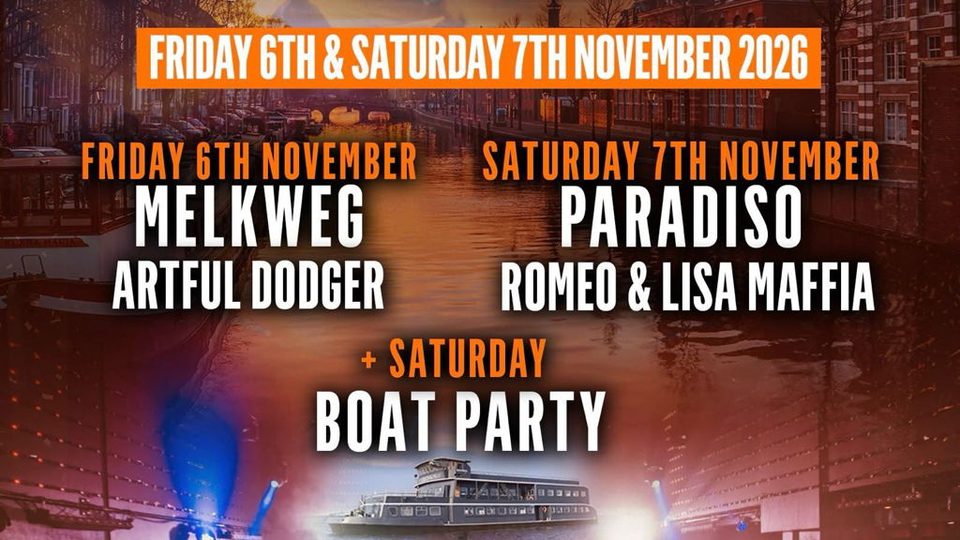Poster: Garage Nation Amsterdam Weekender 2026, Amsterdam