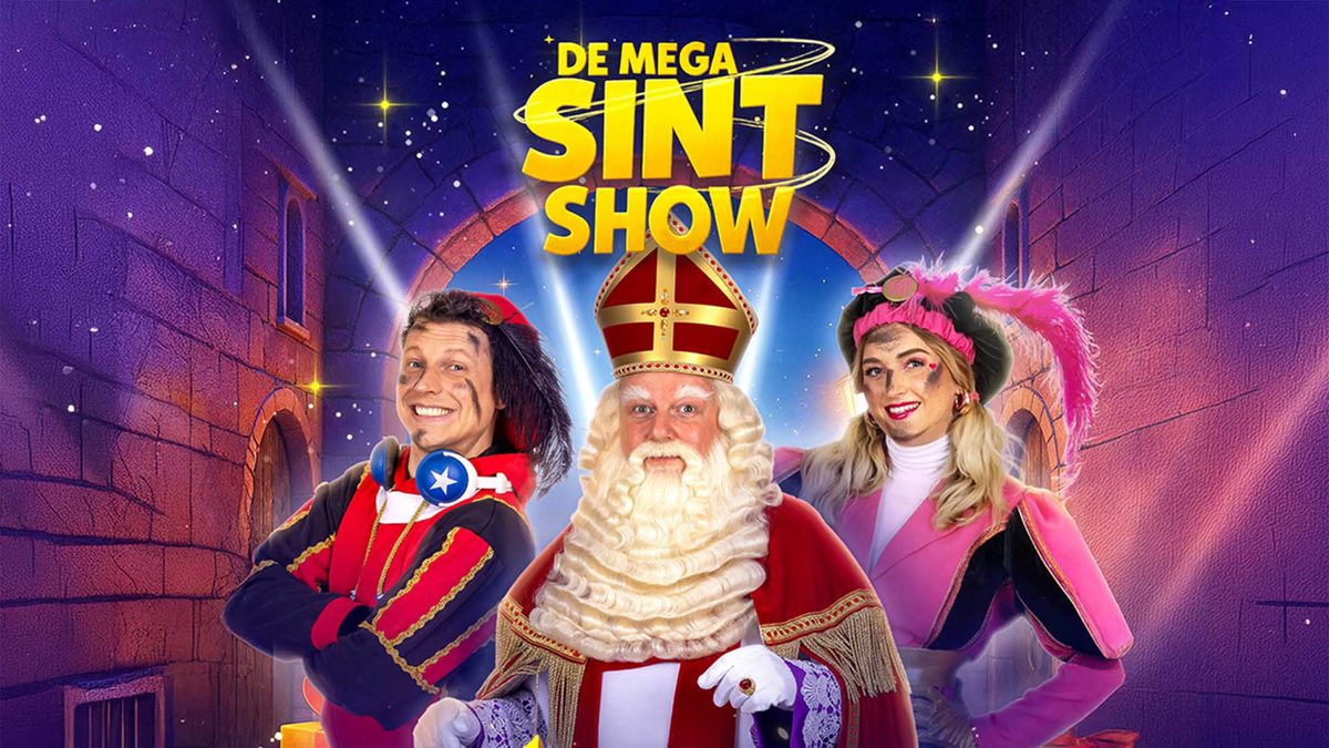 Poster: De Mega Sint Show 2026 - Chaos in de Cadeaufabriek, Hasselt