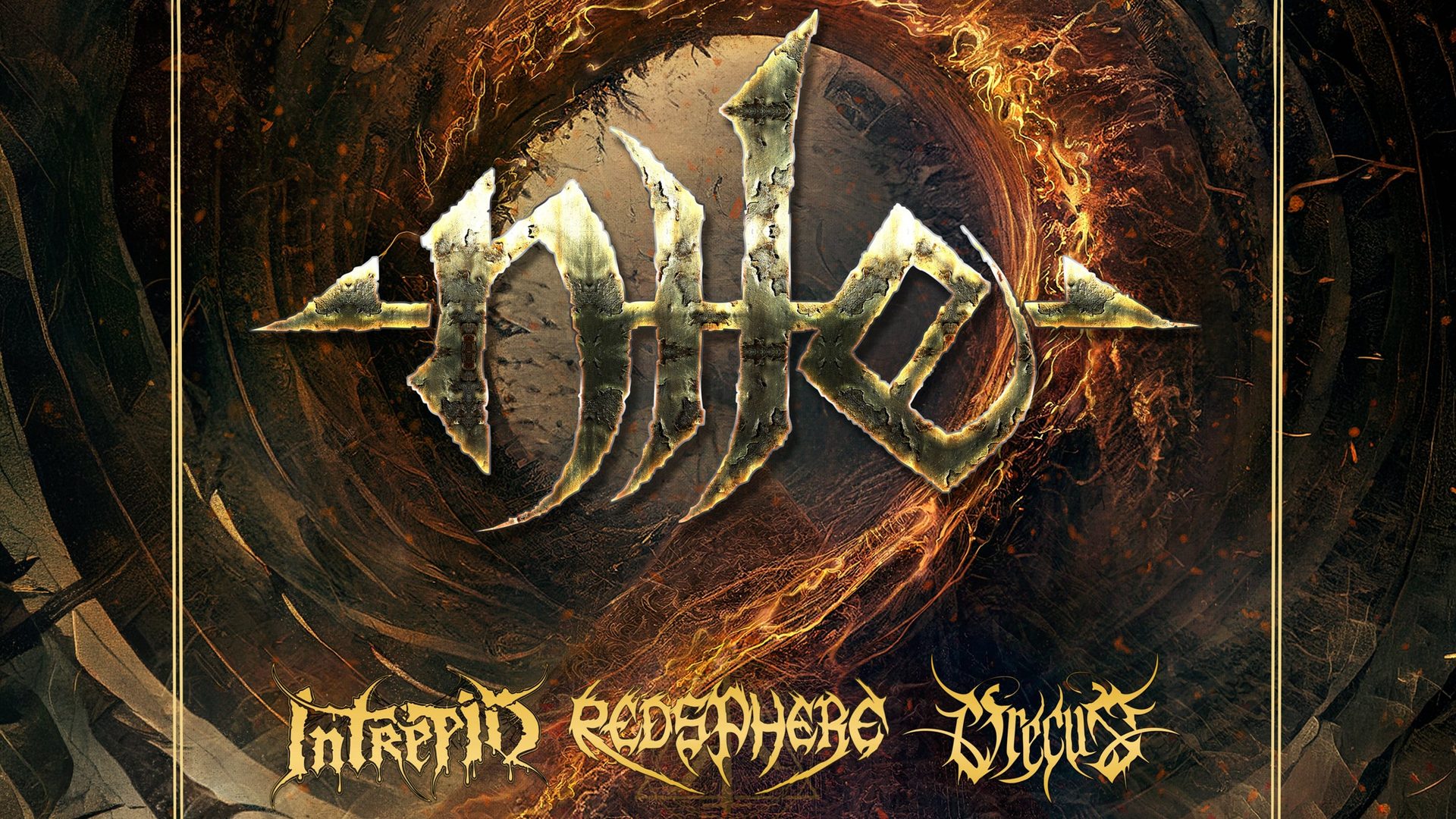Poster: NILE & Guests: REDSPHERE + INTREPID + ORECUS, Enschede