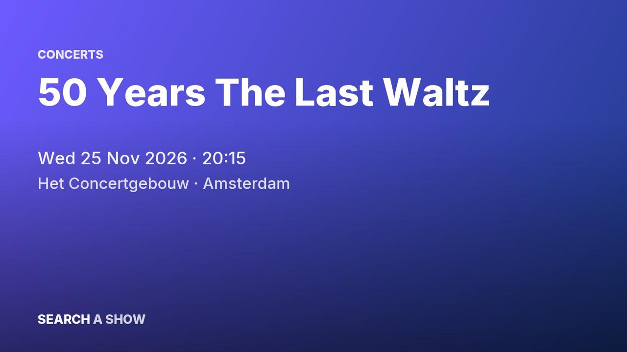 Poster: 50 Years The Last Waltz with Dawn Brothers +10, Amsterdam