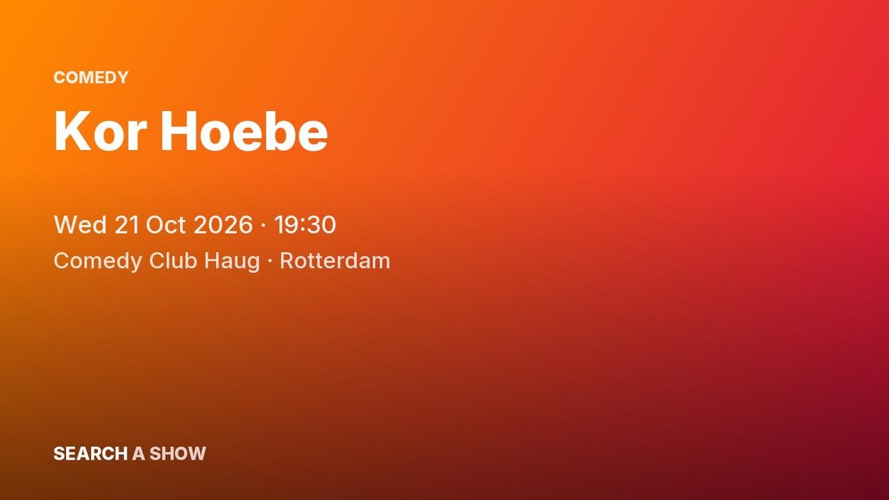 Poster: Kor Hoebe, Rotterdam
