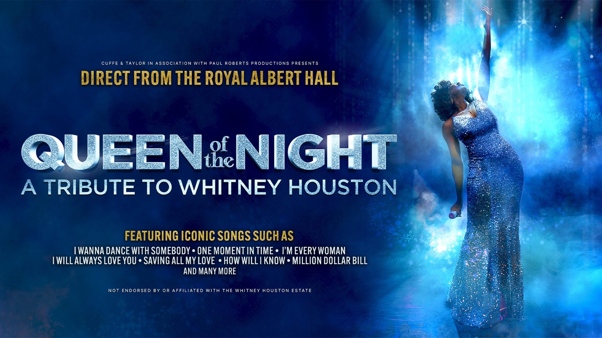 Poster: Queen of the Night - A Tribute to Whitney Houston with Whitney Queen of the Night, Bradford