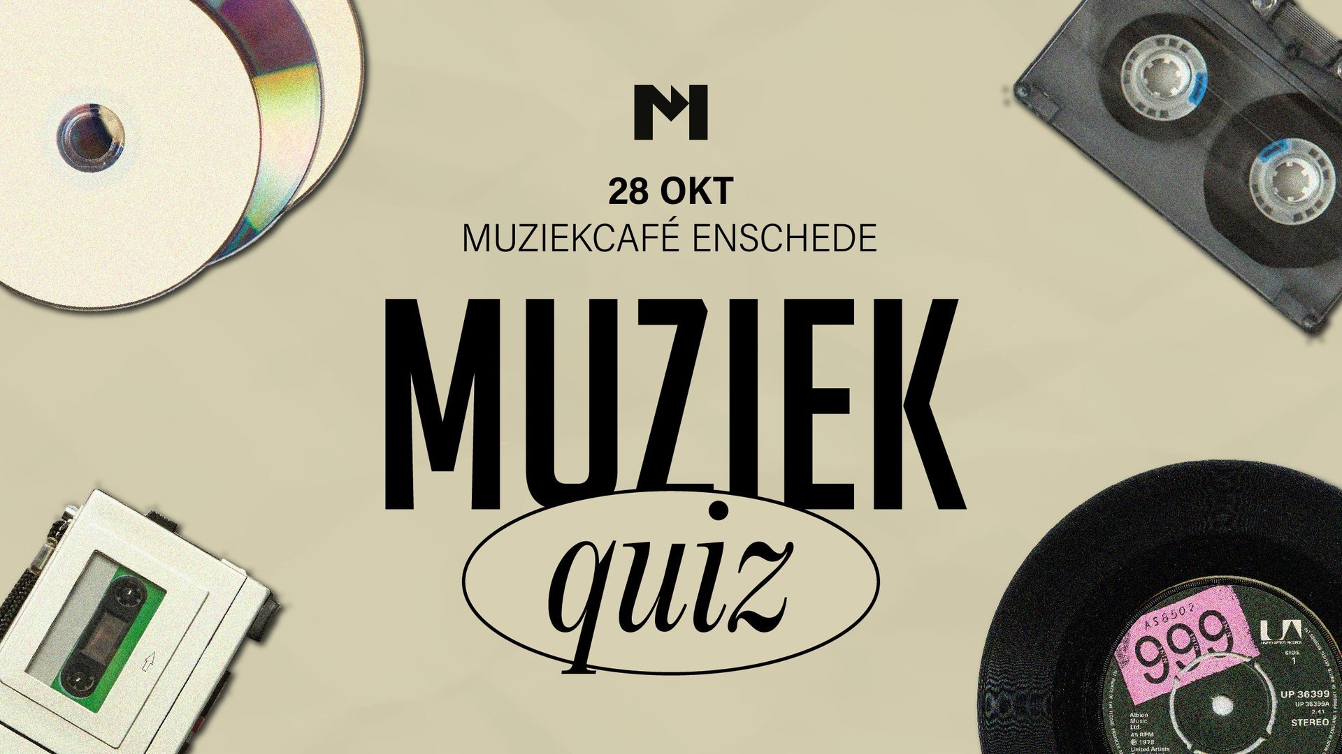 Poster: Metropool Muziekquiz - Enschede, Enschede