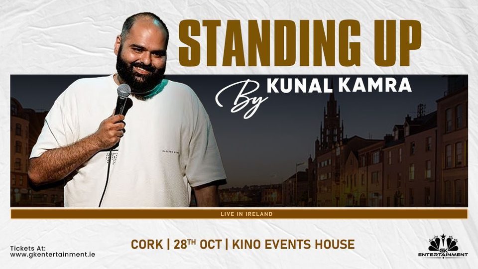 Poster: Kunal Kamra – Standing Up Live in Cork
