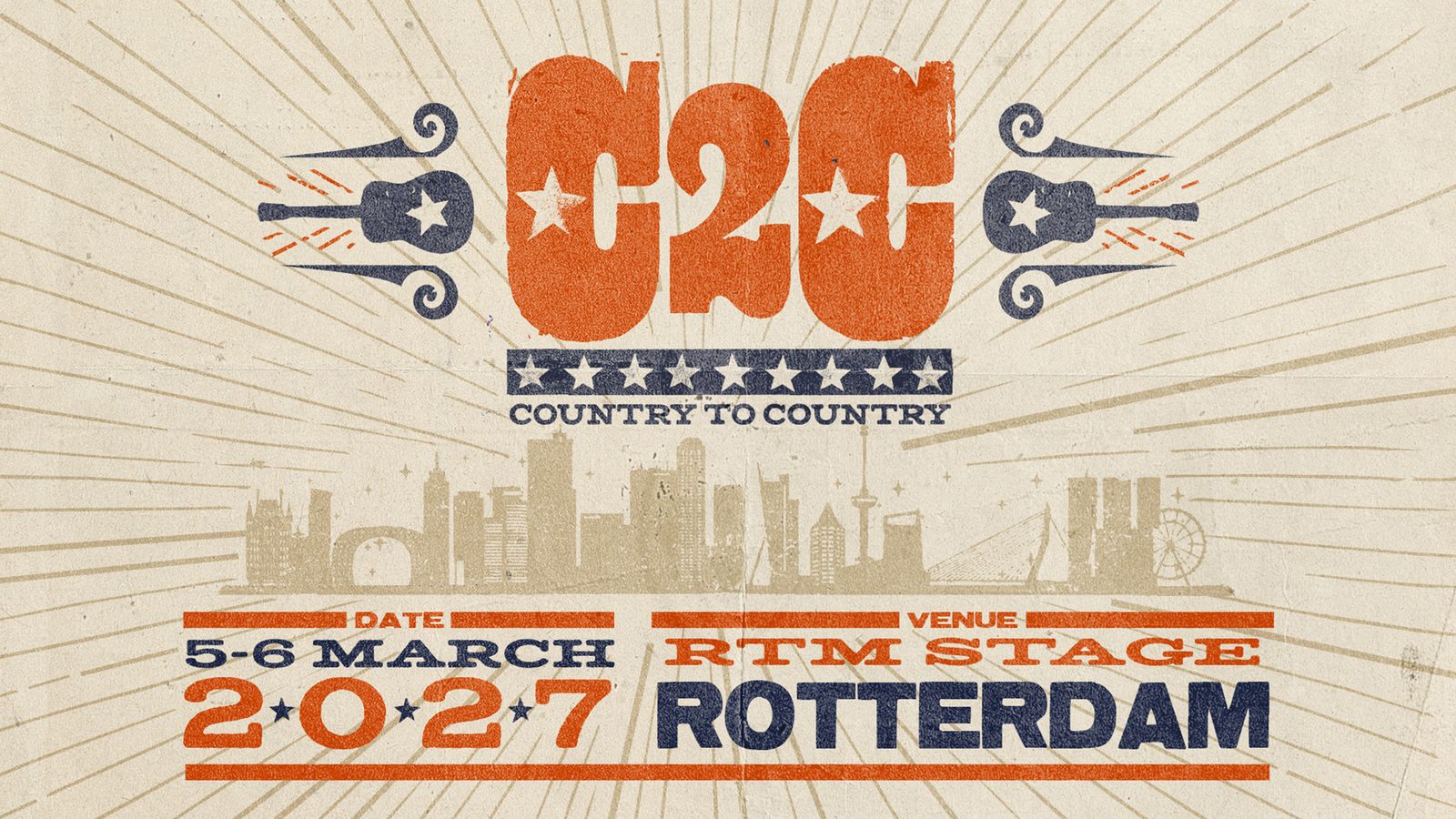 Poster: C2C: Country to Country - FRIDAY TICKET with Ashley McBryde +8, Rotterdam