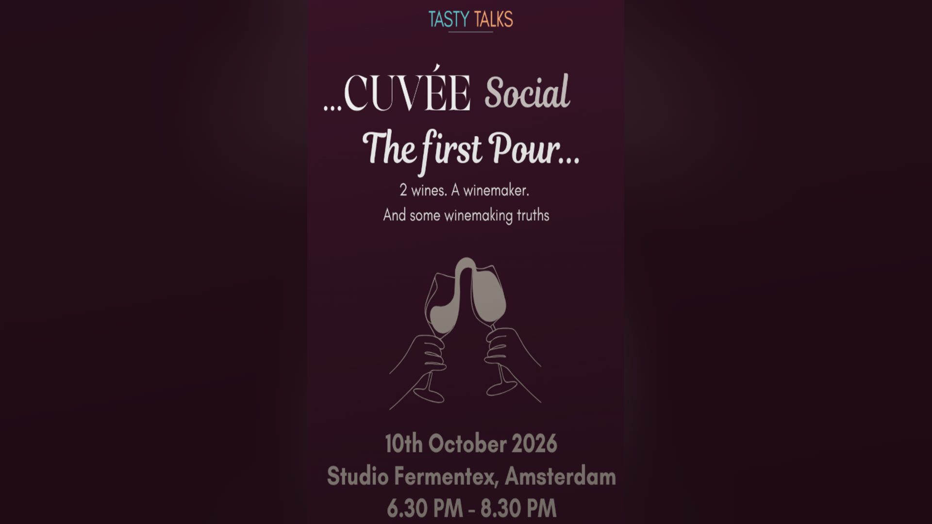 Poster: CUVÉE Social – An evening of Wine & more, Amsterdam