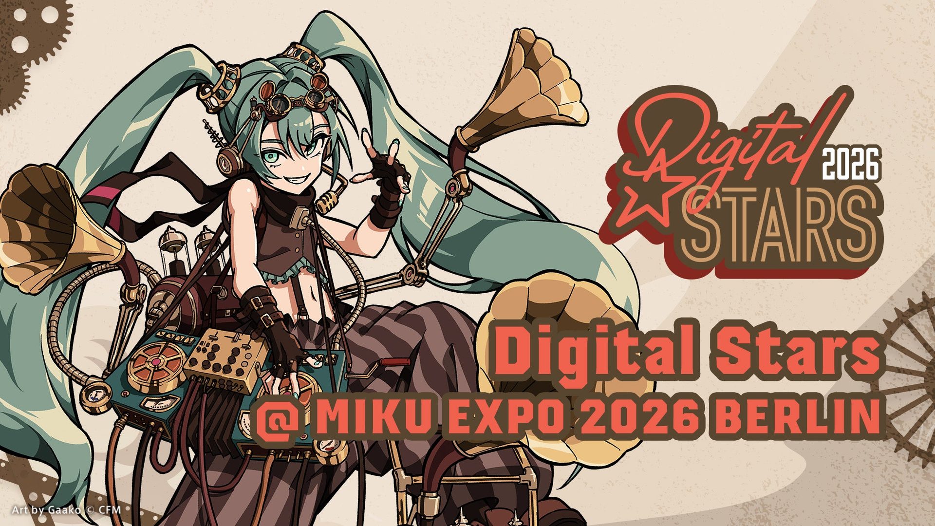 Poster: DIGITAL STARS @MIKU EXPO EUROPE in Berlin with Flavor Foley & Vault Kid, Berlin
