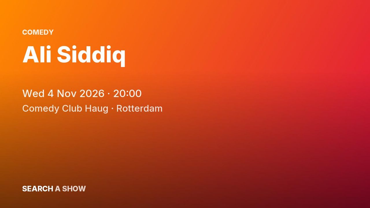 Poster: Ali Siddiq, Rotterdam