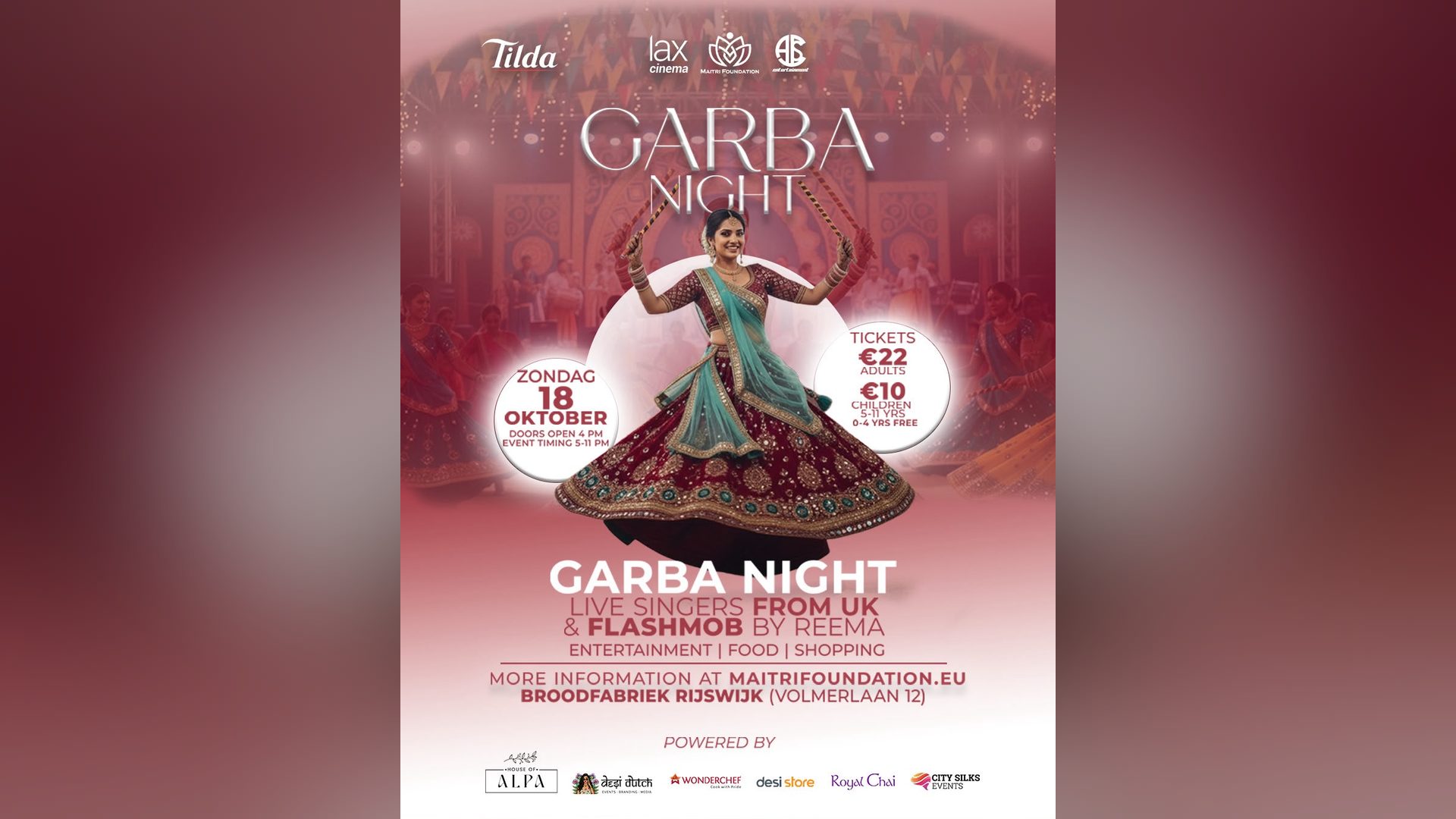 Poster: Garba Night 2026, Rijswijk