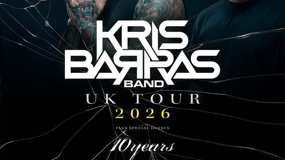 Poster: KRIS BARRAS BAND 'Monsters We Made' UK Tour with 10 Years, Wolverhampton