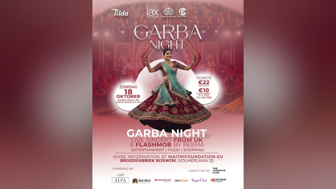 Poster: Garba Night 2026, Rijswijk
