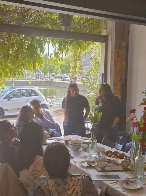 Poster: Chai & Conversations (Pakistani Dinner Edition) – An interaction With Artist Amra Khan, Amsterdam