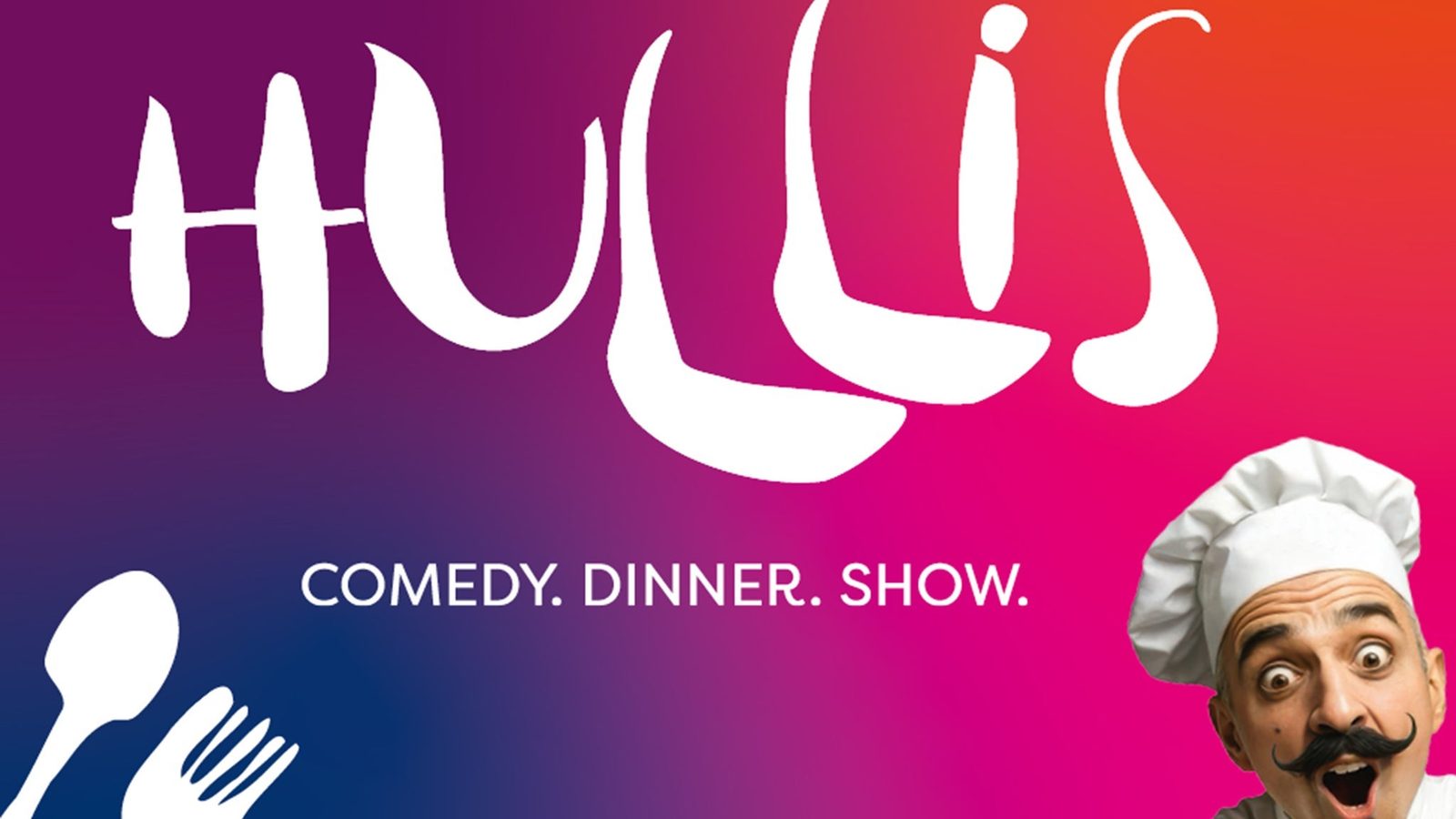 Poster: HULLIS - Comedy. Dinner. Show. with Hullis Dinnershow, Munich
