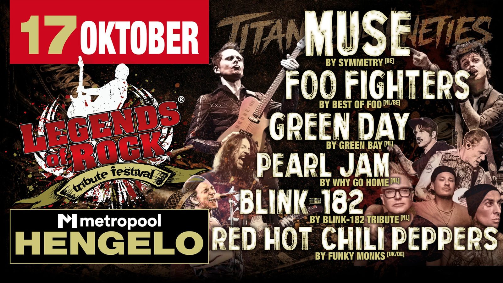 Poster: LEGENDS of ROCK Tribute Festival, Hengelo