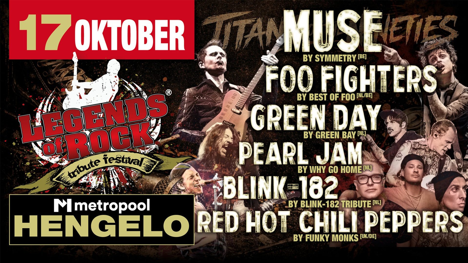 Poster: LEGENDS of ROCK Tribute Festival, Hengelo