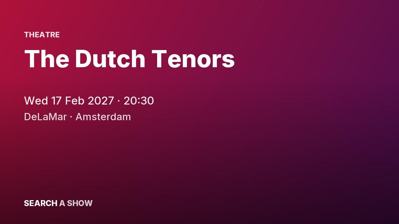 Poster: The Dutch Tenors, Amsterdam