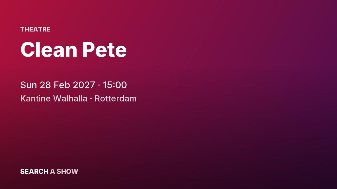 Poster: Clean Pete, Rotterdam