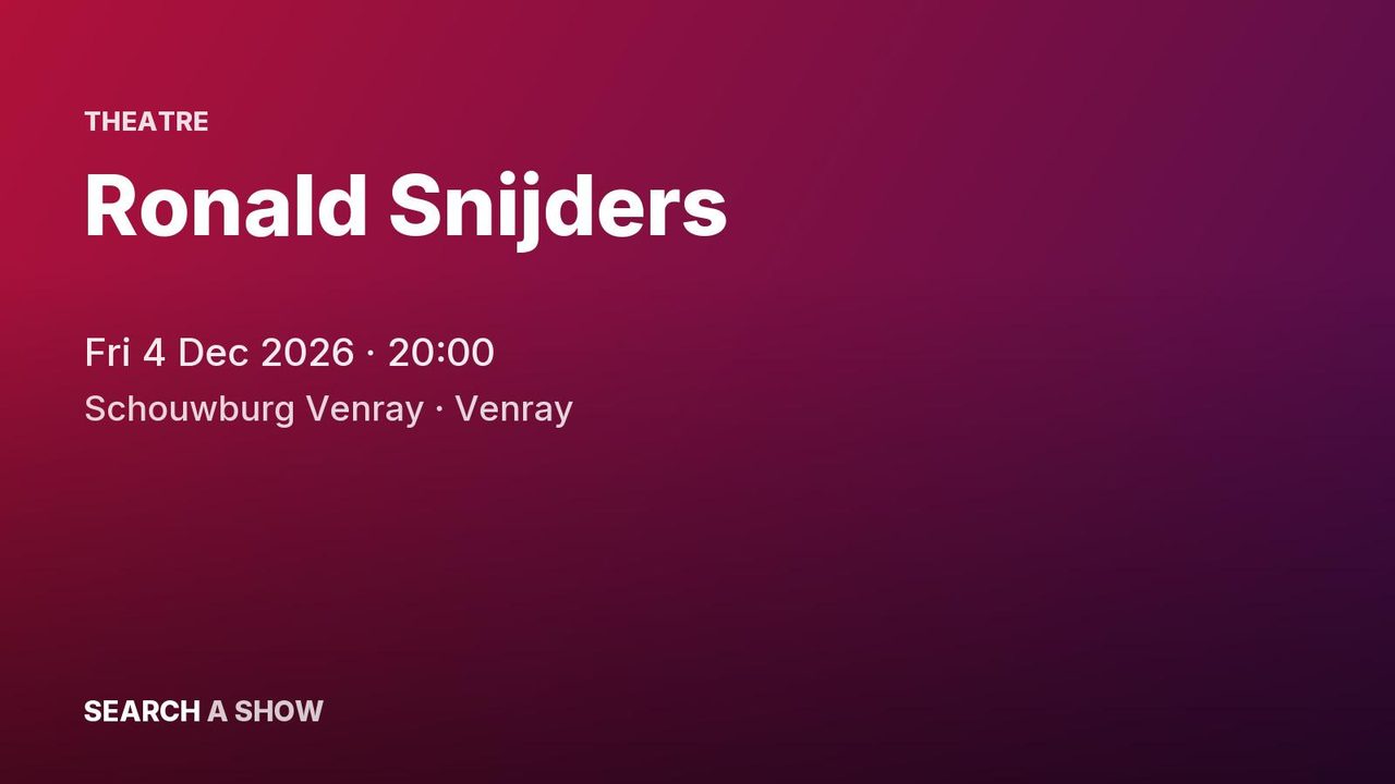 Poster: Ronald Snijders, Venray