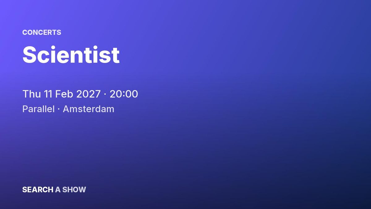 Poster: Scientist, Amsterdam