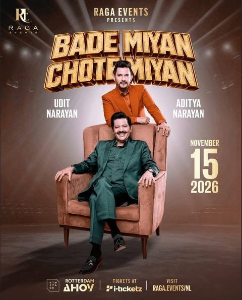 Poster: Udit Narayan & Aditya Narayan live in concert, Rotterdam