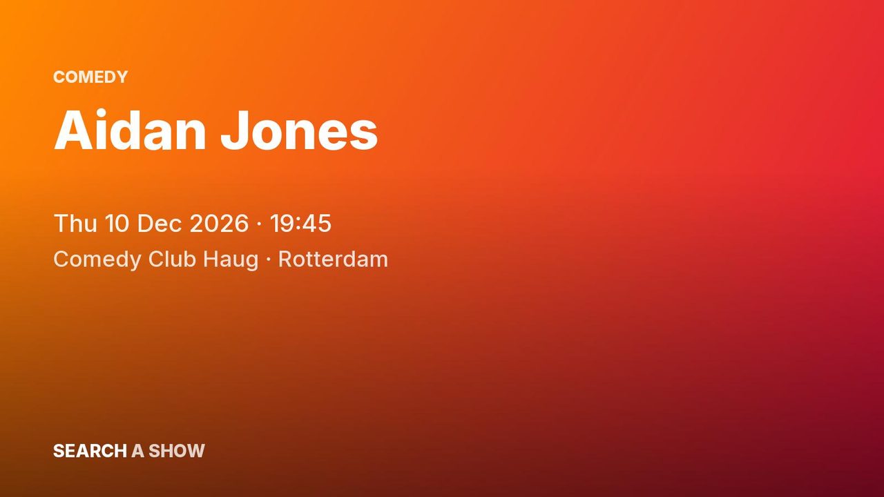 Poster: Aidan Jones, Rotterdam