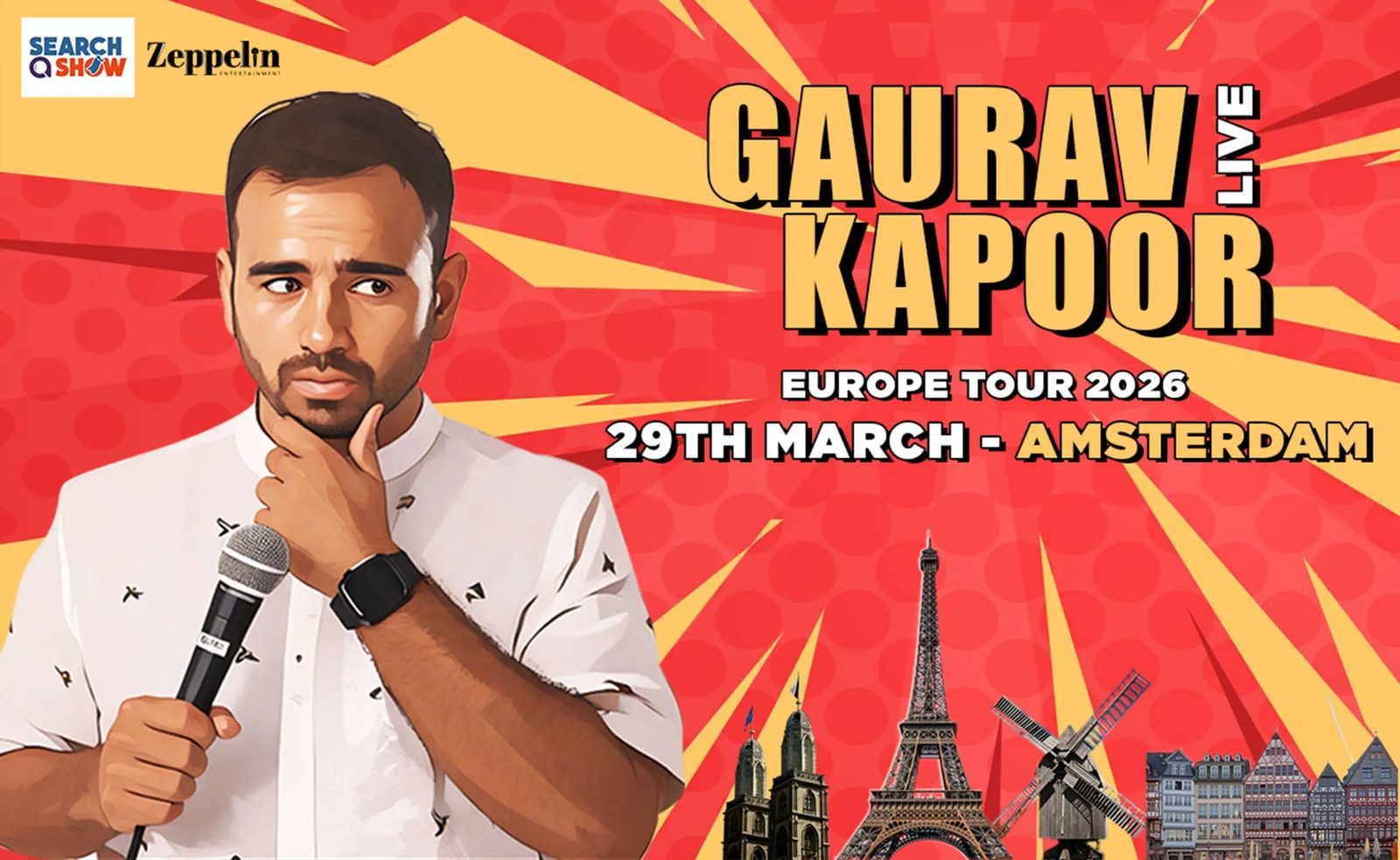 Poster: Gaurav Kapoor - Live in Amsterdam - 4pm show, Amsterdam