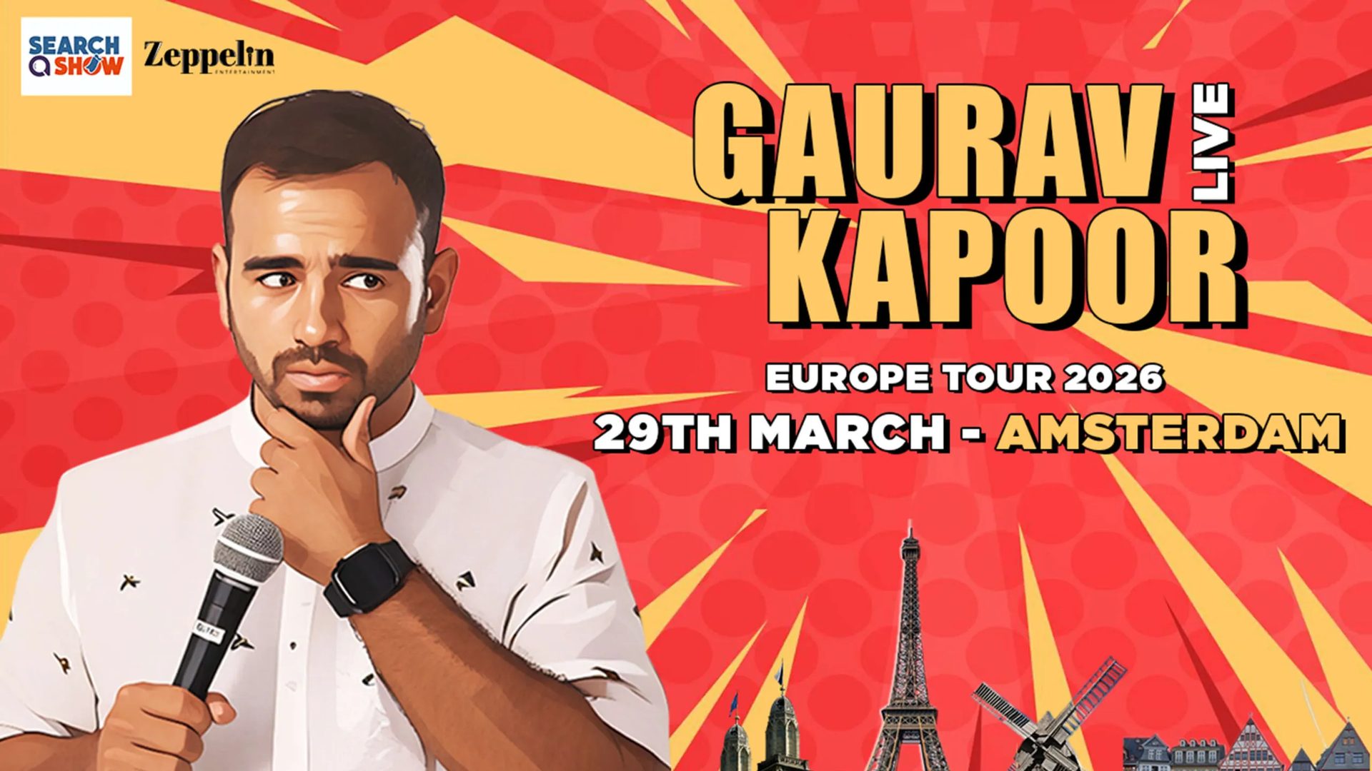 Poster: Gaurav Kapoor - Live in Amsterdam - 4pm show, Amsterdam