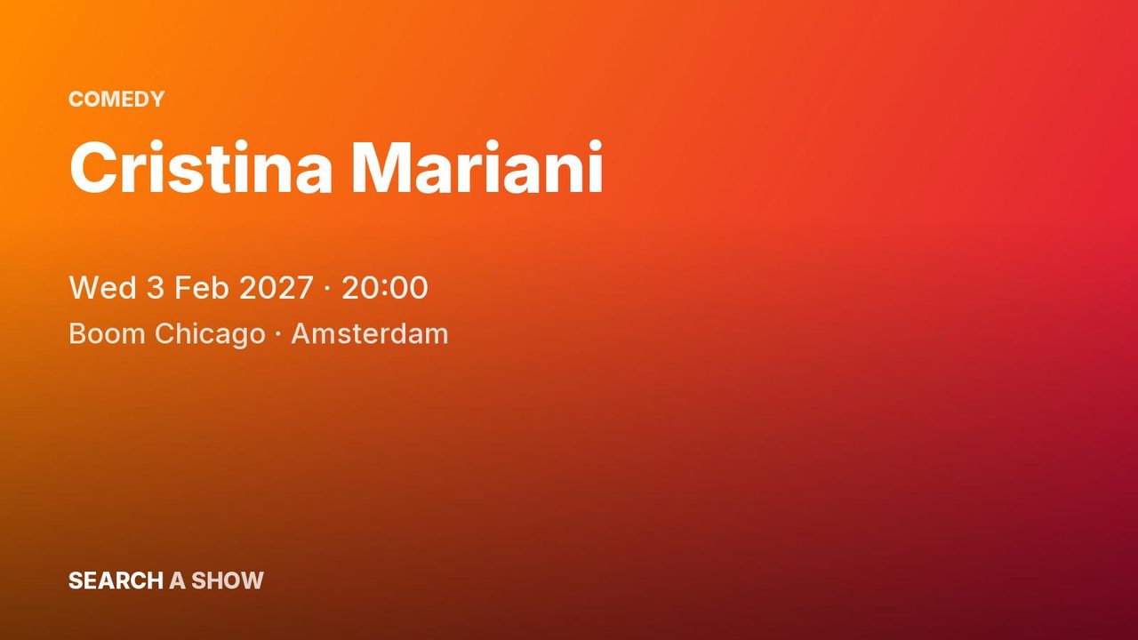 Poster: Cristina Mariani, Amsterdam