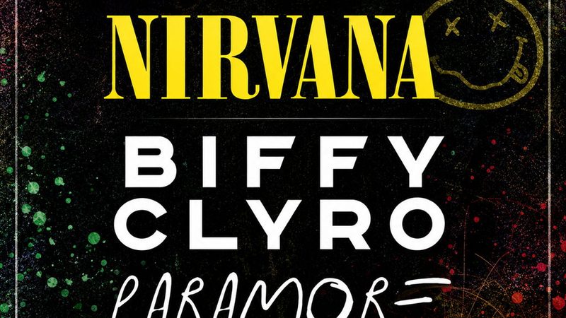 Poster: Rock Rampage 2026 with Nirvana + Biffy Clyro + Paramore or Less, Stockton-on-Tees