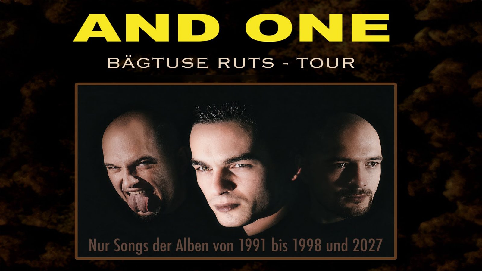 Poster: AND ONE's "BÄGTUSE RUTS"-Tour 2027, Flensburg