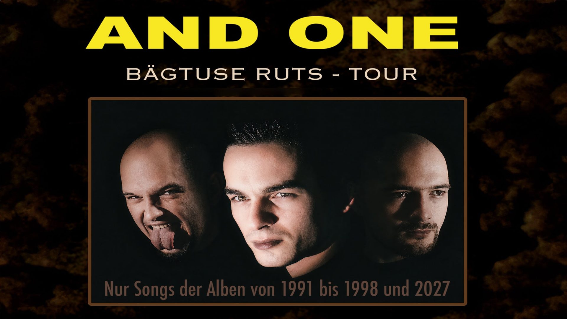 Poster: AND ONE's "BÄGTUSE RUTS"-Tour 2027, Flensburg