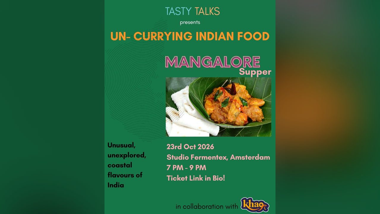 Poster: Un-currying Indian Food – Mangalorean Supper, Amsterdam