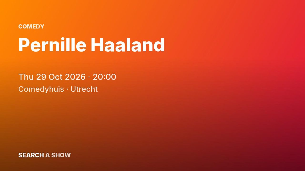 Poster: Pernille Haaland, Utrecht