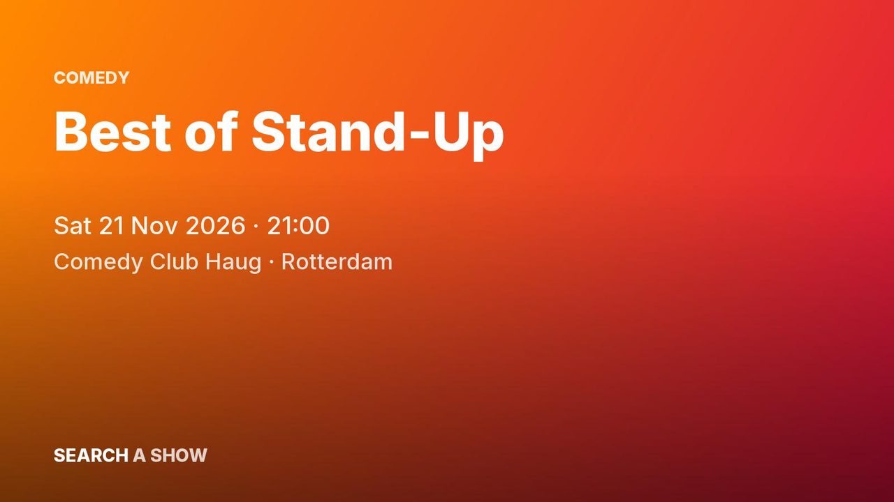 Poster: Best of Stand-Up with Daveson Ignatia +2, Rotterdam