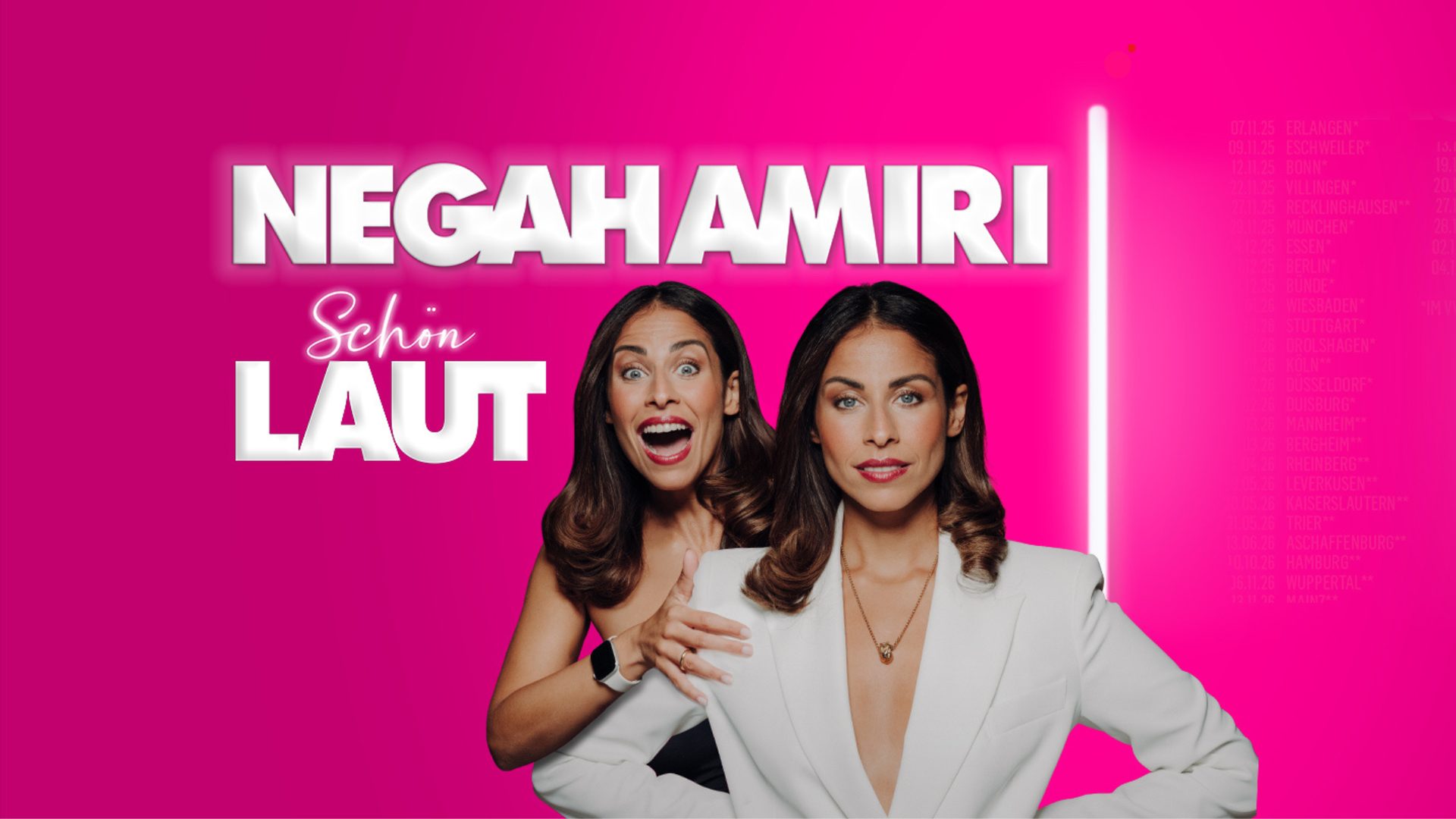Poster: Negah Amiri - SCHÖN LAUT, Wuppertal