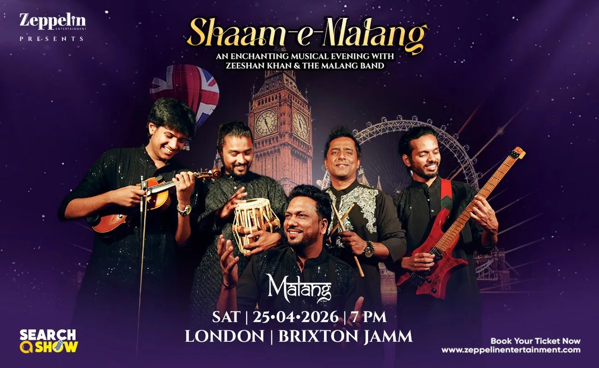 Poster: Shaam-E-Malang By Zeeshan Khan Live in London, London