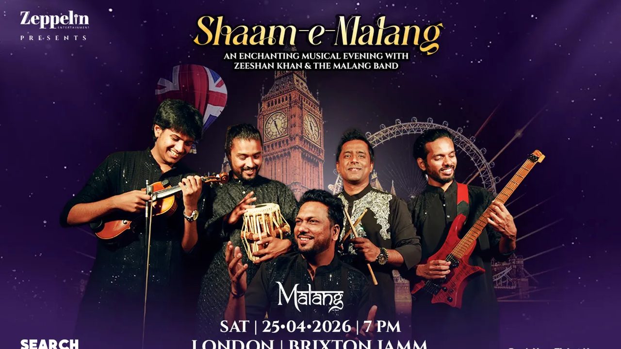 Poster: Shaam-E-Malang By Zeeshan Khan Live in London, London